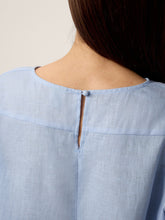 Load image into Gallery viewer, 100% Linen Split-Neck Patch-Pocket Midi Dress KALINA