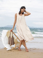 Load image into Gallery viewer, 100% Linen Swing Beach Tank Dress GIANA
