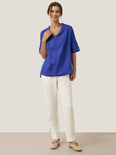 Load image into Gallery viewer, 100% Linen V-Neck Short Sleeve Shirt SIERRA