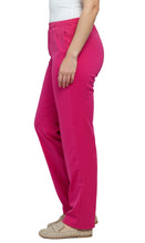 Load image into Gallery viewer, Women's Knit Pull on Pants - Cotton Blend with Flat Front waistband