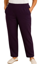 Load image into Gallery viewer, Women's Knit Pull on Pants - Cotton Blend with Flat Front waistband