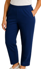Load image into Gallery viewer, Women's Knit Pull on Pants - Cotton Blend with Flat Front waistband