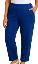 Load image into Gallery viewer, Women's Knit Pull on Pants - Cotton Blend with Flat Front waistband