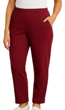 Load image into Gallery viewer, Women's Knit Pull on Pants - Cotton Blend with Flat Front waistband