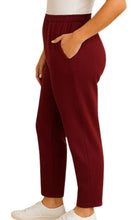 Load image into Gallery viewer, Women's Knit Pull on Pants - Cotton Blend with Flat Front waistband
