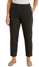 Load image into Gallery viewer, Women's Knit Pull on Pants - Cotton Blend with Flat Front waistband
