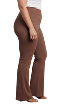 Load image into Gallery viewer, Women's Pull-on Cotton Stretch Bootcut Flare Leggings with a Crossover waistband