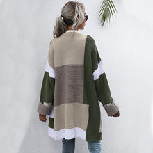 Load image into Gallery viewer, Women’s Color Matching Knit Cardigan