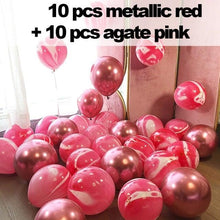 Load image into Gallery viewer, 10/20 Star Metallic Confetti Latex Transparent 12inch Balloons For Baby Shower Birthday Party Wedding Decoration