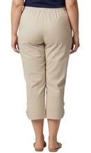 Load image into Gallery viewer, Women's Capris with Studded Hem Detail in Tri-Blend Denim and Twill with Angled side Pockets