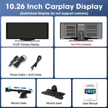 Load image into Gallery viewer, 4K 10.26'' Mirror Dash Cam w/ Carplay & Android Auto