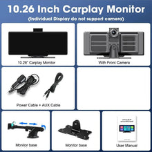 Load image into Gallery viewer, 4K 10.26'' Mirror Dash Cam w/ Carplay & Android Auto