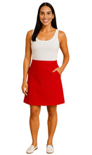 Load image into Gallery viewer, Women's Pull on Skort in Twill with Elastic Waist and Front Pockets