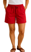Load image into Gallery viewer, Women's Interlock Knit cotton Shorts with Elastic Waist and Adjustable Drawstring