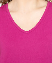 Load image into Gallery viewer, Women's Perfect Short-Sleeve V-Neck Tee Shirt - Cotton blend and Wrinkle Resistant