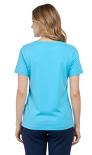 Load image into Gallery viewer, Women's Perfect Short-Sleeve V-Neck Tee Shirt - Cotton blend and Wrinkle Resistant