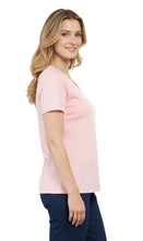 Load image into Gallery viewer, Women's Perfect Short-Sleeve V-Neck Tee Shirt - Cotton blend and Wrinkle Resistant