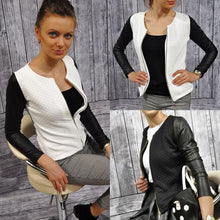 Load image into Gallery viewer, Women’s Plaid Patchwork Blazer