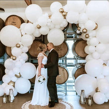 Load image into Gallery viewer, 104pcs Giant White And Gold Wedding Birthday Bachelorette Engagements Anniversary Party Balloon For Decoration Balloon Arch Kit for Baby Shower Bridal Shower Birthday Party Decorations