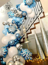 Load image into Gallery viewer, 104pcs Snowflake Ice Snow Metal Balloon For Birthday Party Decor Baby Showers Winter Themed Balloons For Party Wedding and Birthday Boy Party Ballons