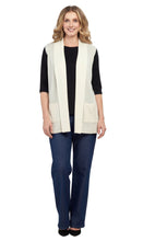 Load image into Gallery viewer, Women's Long Sleeveless Open Front Soft Shawl Collar Vest