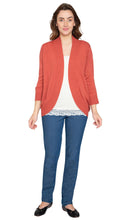 Load image into Gallery viewer, Women's Curved Hem Cardigan - Open Front in Soft Cashmere like Fabric