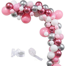 Load image into Gallery viewer, 108 pcs Pink White Metallic Garland Arch Balloon Kit For Bridal Shower Wedding Decors Party Decoration For Birthday