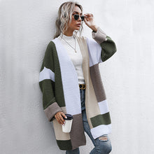 Load image into Gallery viewer, Women’s Color Matching Knit Cardigan