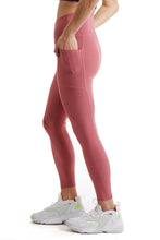 Load image into Gallery viewer, Turtle Bay New York Women's 7/8 Legging in Strong Compressed Double Knit Polyester Blend Fabric with side phone Pockets