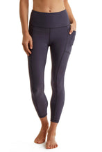Load image into Gallery viewer, Turtle Bay New York Women's 7/8 Legging in Strong Compressed Double Knit Polyester Blend Fabric with side phone Pockets