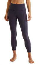 Load image into Gallery viewer, Turtle Bay New York Women's 7/8 Legging in Strong Compressed Double Knit Polyester Blend Fabric with side phone Pockets