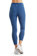 Load image into Gallery viewer, Turtle Bay New York Women's 7/8 Legging in Strong Compressed Double Knit Polyester Blend Fabric with side phone Pockets