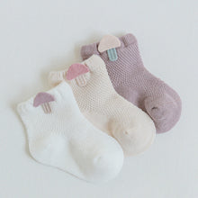 Load image into Gallery viewer, 3 Pairs Cartoon Candy Color Cotton Fashion Elastic Band Socks For Newborn Boys And Girls