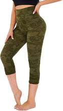 Load image into Gallery viewer, Cropped High-Rise Print Leggings – USA Flag Print Patriotic Workout Pants - 19 Styles