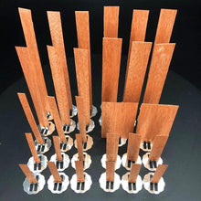 Load image into Gallery viewer, 10pc 6-13cm Wooden Candles Wick With Sustainer Tab Candle Wick Core For DIY Candle Handmade Wooden Wick Soy Parffin Wax Wick DIY Candle Making