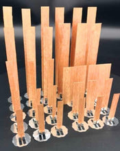 Load image into Gallery viewer, 10pc 6-13cm Wooden Candles Wick With Sustainer Tab Candle Wick Core For DIY Candle Handmade Wooden Wick Soy Parffin Wax Wick DIY Candle Making