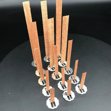 Load image into Gallery viewer, 10pc 6-13cm Wooden Candles Wick With Sustainer Tab Candle Wick Core For DIY Candle Handmade Wooden Wick Soy Parffin Wax Wick DIY Candle Making