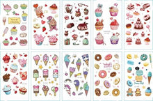 Load image into Gallery viewer, 10pcs Dinosaur Sticker Temporary Tatoo Waterproof Colorful Elegant Children Tattoos