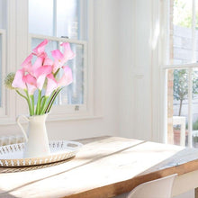 Load image into Gallery viewer, 10Pcs High Quality Real Touch Calla Lily Artificial Flowers Bouquet For Wedding Bridal Home Kitchen Table Flower Decoration Home Decor