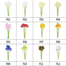 Load image into Gallery viewer, 10Pcs High Quality Real Touch Calla Lily Artificial Flowers Bouquet For Wedding Bridal Home Kitchen Table Flower Decoration Home Decor