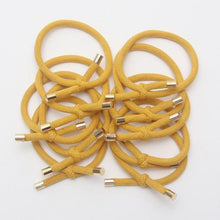 Load image into Gallery viewer, 10PCS Women Elastic Hair Rubber Bands High Quality Girls Hair Bands Hair Scrunchies Gold Plated Hair Accessories Hair Gum Tie Gorgeous Hair Accessories For Women