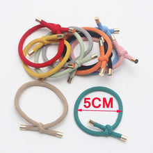 Load image into Gallery viewer, 10PCS Women Elastic Hair Rubber Bands High Quality Girls Hair Bands Hair Scrunchies Gold Plated Hair Accessories Hair Gum Tie Gorgeous Hair Accessories For Women