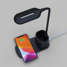Load image into Gallery viewer, 10W QI Quick Wireless Charging LED Desk Lamp Flexible Touch Dimmable Eye Protect Reading Table Light Bedroom Office Table Lamp Decorative Table Lamp Cute Study Lamps for Bedroom Décor