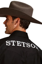Load image into Gallery viewer, Stetson Logo Wear (Black) - Men's Western Shirt