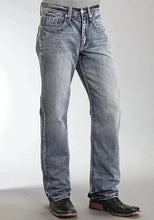 Load image into Gallery viewer, Stetson 1312 Relaxed Fit Jeans with Pieced Back Pocket (Light Wash) - Men's Bootcut Jeans