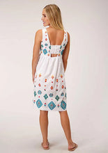 Load image into Gallery viewer, Stetson Bright Schiffli (White) - Women's Sleeveless Cotton Lawn Dress
