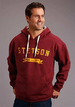 Load image into Gallery viewer, Stetson 1865 Ribbon ( Maroon ) - Men's Hoodie Sweatshirt