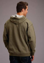 Load image into Gallery viewer, Stetson Eagle in Shield (Olive Greeny) - Men's Hoodie Sweatshirt