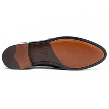 Load image into Gallery viewer, 11-582-NVY FRANCO Crocodile Tassel Loafer, Navy