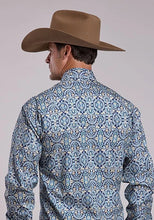 Load image into Gallery viewer, Stetson 2874 Paisley Medallion (Blue) - Men's Western Shirt